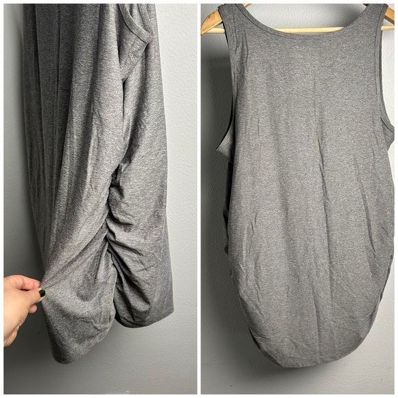 Maternity plus size bundle of 3 gray top nursing bra & New tank top 1x XXL 16/18 - Picture 2 of 16